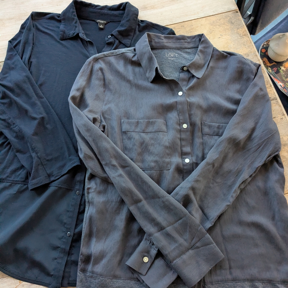 Bundle Of 2 Button Down Shirts Ann Taylor